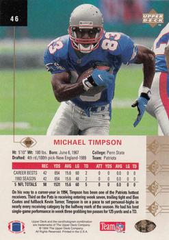 1994 SP #46 Michael Timpson Back