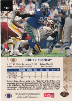 1994 SP #107 Cortez Kennedy Back