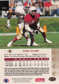 1994 SP #111 Gary Clark Back