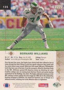 1994 SP #135 Bernard Williams Back