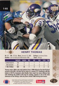 1994 SP #146 Henry Thomas Back