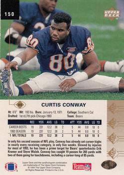 1994 SP #150 Curtis Conway Back