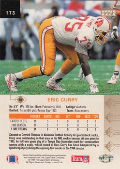 1994 SP #173 Eric Curry Back
