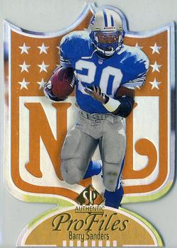 1997 SP Authentic - ProFiles Die Cuts SN100 #P-24 Barry Sanders Front