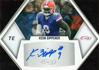 2023 SAGE HIT - Autographs Red (Low Series) #A-KZ Keon Zipperer Front