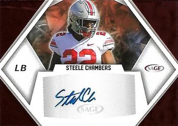 2023 SAGE HIT - Autographs Red (Low Series) #A-SC Steele Chambers Front