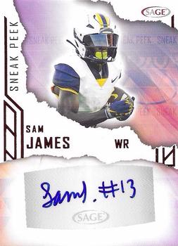 2023 SAGE HIT - Sneak Peek Autographs Red (Low Series) #SPA-SJ Sam James Front