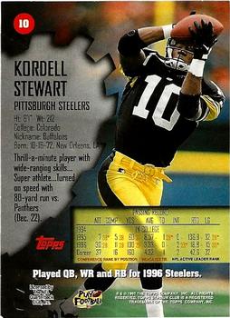 1997 Stadium Club - First Day Issue #10 Kordell Stewart Back