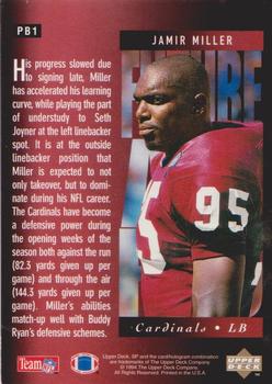 1994 SP - All-Pro Holoviews #PB1 Jamir Miller Back