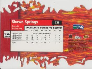 1997 Stadium Club - Triumvirate II Refractors #T5B Shawn Springs Back