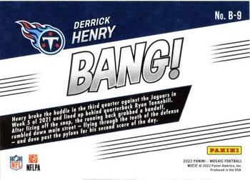2022 Panini Mosaic - Bang! Mosaic #B-9 Derrick Henry Back