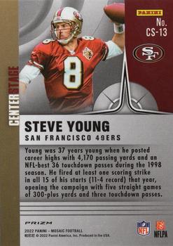 2022 Panini Mosaic - Centerstage Silver #CS-13 Steve Young Back