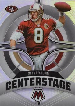 2022 Panini Mosaic - Centerstage Silver #CS-13 Steve Young Front