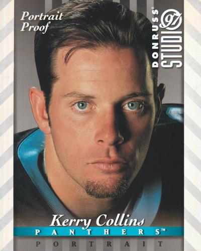 1997 Studio - Portrait Proofs Silver #6 Kerry Collins Front