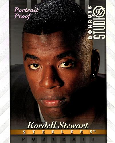 1997 Studio - Portrait Proofs Silver #23 Kordell Stewart Front