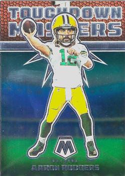 2022 Panini Mosaic - Touchdown Masters #TD-6 Aaron Rodgers Front