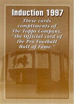 1997 Topps - Hall of Fame Class of 1997 #NNO Header Card Front