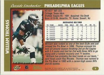 1997 Topps - Minted in Canton #9 William Thomas Back