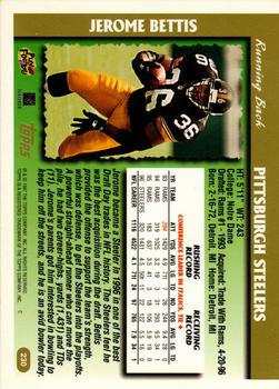 1997 Topps - Minted in Canton #230 Jerome Bettis Back