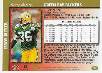 1997 Topps - Minted in Canton #380 LeRoy Butler Back