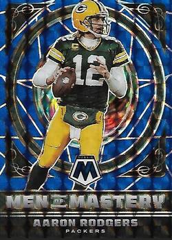 2022 Panini Mosaic - Men of Mastery Mosaic Blue #MM-2 Aaron Rodgers Front