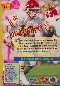 1994 Sportflics #176 Joe Montana Back
