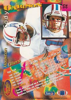 1994 Sportflics #32 Cody Carlson Back