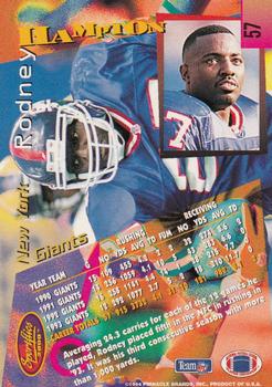 1994 Sportflics #57 Rodney Hampton Back