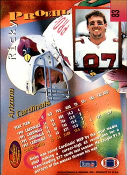 1994 Sportflics #83 Ricky Proehl Back