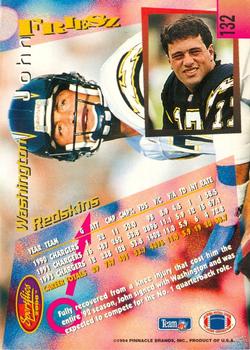 1994 Sportflics #132 John Friesz Back
