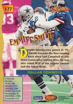 1994 Sportflics #177 Emmitt Smith Back