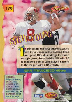 1994 Sportflics #179 Steve Young Back