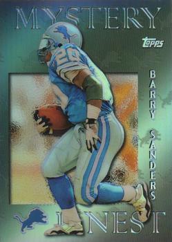 1997 Topps - Mystery Finest Silver Refractors #M1 Barry Sanders Front