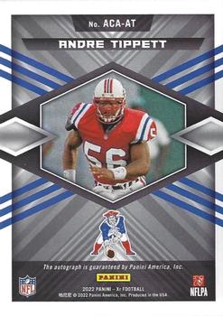 2022 Panini XR - Acclaimed Autographs #ACA-AT Andre Tippett Back