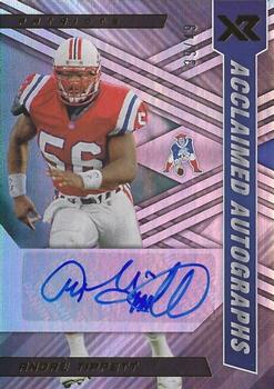 2022 Panini XR - Acclaimed Autographs #ACA-AT Andre Tippett Front