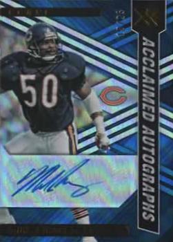 2022 Panini XR - Acclaimed Autographs Blue #ACA-MS Mike Singletary Front