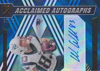 2022 Panini XR - Acclaimed Autographs Blue #ACA-WW Wes Welker Front