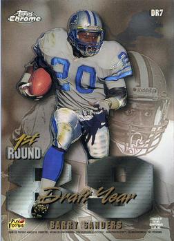 1997 Topps Chrome - Draft Year Refractors #DR7 Troy Aikman / Barry Sanders Back