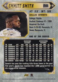 1997 Topps Gallery - Player's Private Issue #110 Emmitt Smith Back