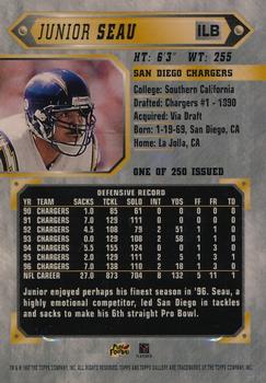 1997 Topps Gallery - Player's Private Issue #120 Junior Seau Back