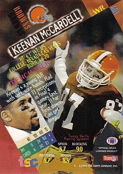 1994 Stadium Club #401 Keenan McCardell Back