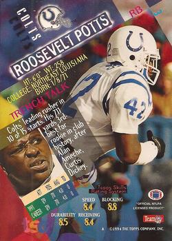 1994 Stadium Club #3 Roosevelt Potts Back