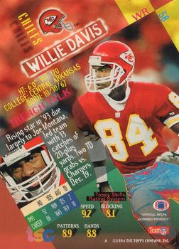 1994 Stadium Club #58 Willie Davis Back