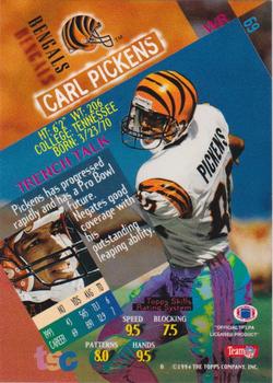 1994 Stadium Club #69 Carl Pickens Back