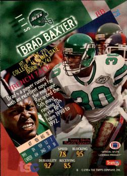 1994 Stadium Club #79 Brad Baxter Back
