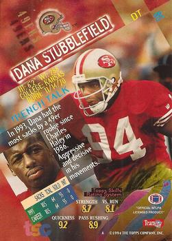1994 Stadium Club #80 Dana Stubblefield Back