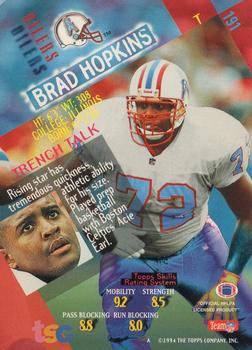 1994 Stadium Club #191 Brad Hopkins Back