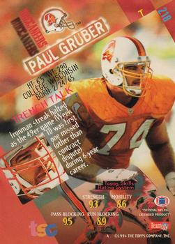 1994 Stadium Club #218 Paul Gruber Back