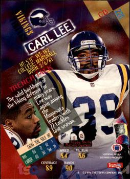 1994 Stadium Club #220 Carl Lee Back