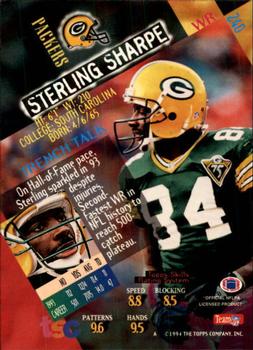 1994 Stadium Club #240 Sterling Sharpe Back